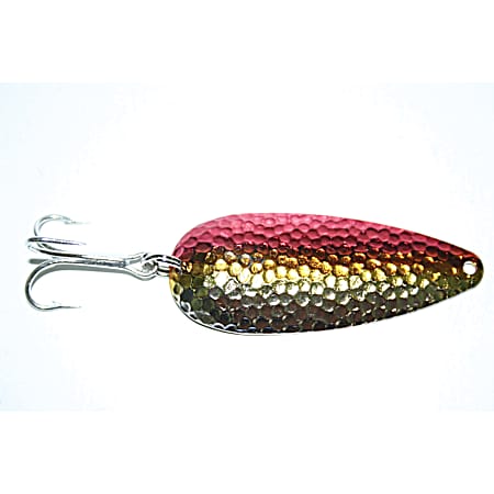Dardevle Spoon - Hammered Nickel/Red/Gold