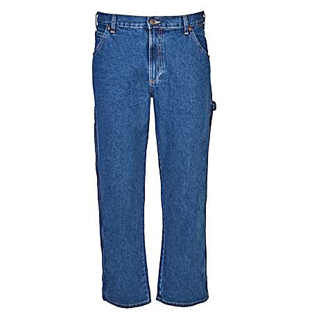 Men's Stonewashed Relaxed Fit Carpenter Jeans