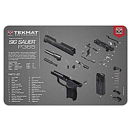 Tekmat - Sig P365 - Gun Cleaning Mat