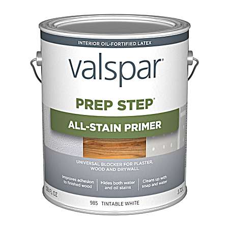 985 Tintable White Prep Step Interior Acrylic/Alkyd All-Stain Primer