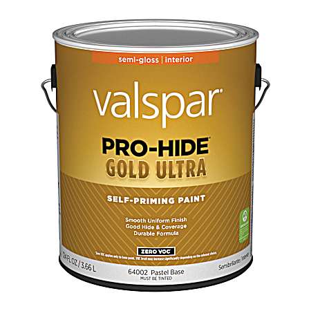 Ultra 1 gal 64002 Pastel Base Interior Semi-Gloss Self-Priming Latex Paint