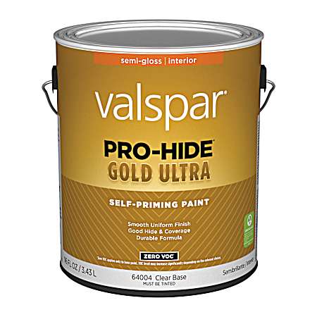 Ultra 1 gal 64004 Clear Base Interior Semi-Gloss Self-Priming Latex Paint