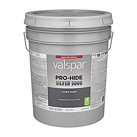 Pro-Hide Silver 5000 5 gal White Interior Eggshell Paint
