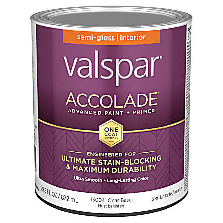 13004 Clear Base Interior Semi-Gloss Acrylic Paint & Primer
