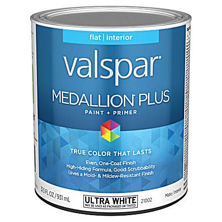 21002 Ultra White Interior Flat Base Paint & Primer