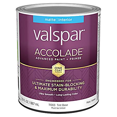11003 Tint Base Interior Matte Acrylic Paint & Primer