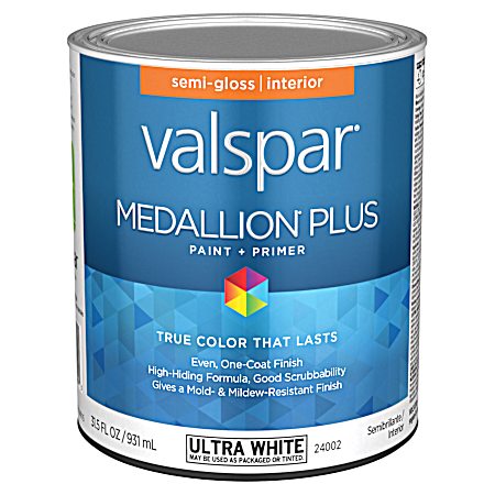 24002 Ultra White Interior Semi-Gloss Paint & Primer