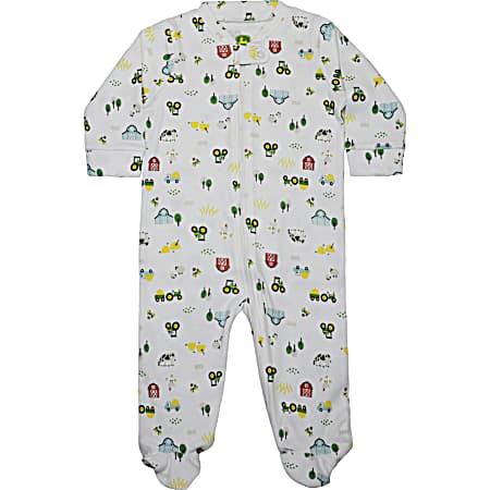 Infant White Farmland Sleep-N-Play