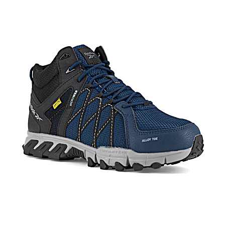 Men's Navy and Black Met Guard Trailgrip Work Shoe