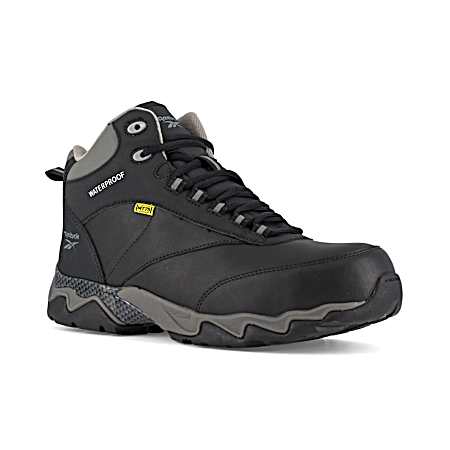Men's Black Beamer Waterproof Athletic Work Boot
