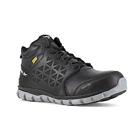 Men's Black Alloy Toe Metguard Work Boot