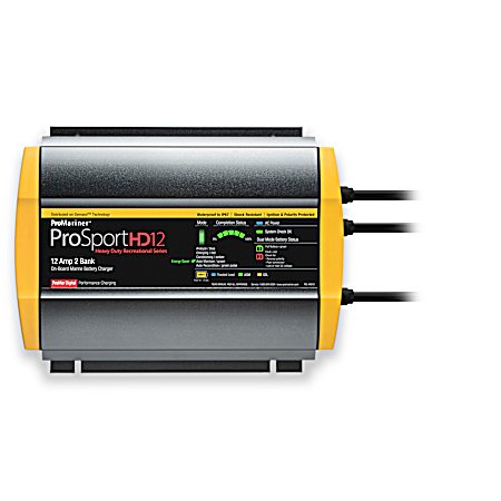 Prosport 12 Hd 12 Amp 2-Bank Wp Battery Charger