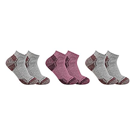 Ladies' Midweight Cotton Blend Low Cut Socks - 3 Pk, Assorted