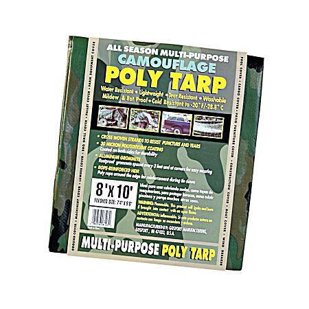 All Season Camouflage Poly Tarp