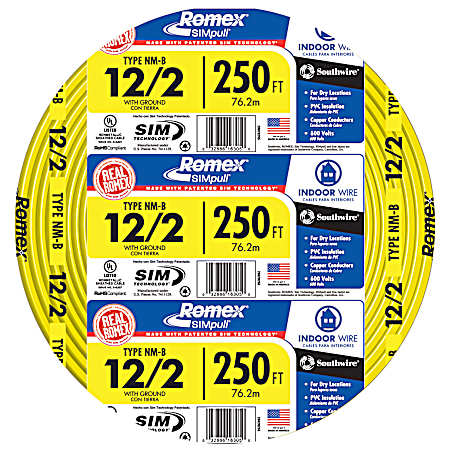 Romex SIMpull 12/2 NM-B Indoor Electrical Building Wire