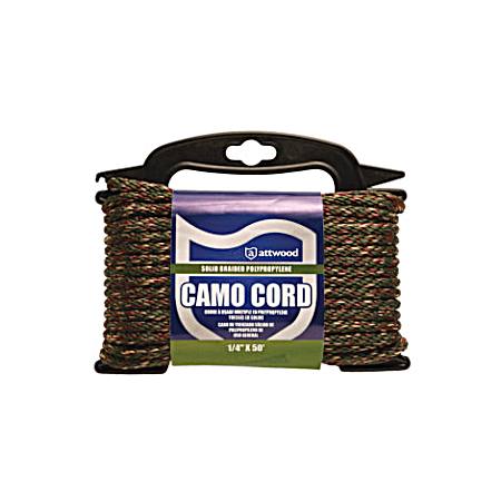 Diamond Braided Camouflage Cord Utility Rope