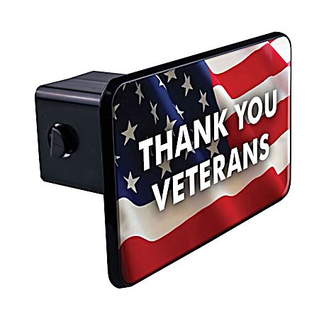 Thank You Veterans-Rectangle Hitch Cover