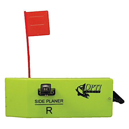 Planer Board with Spring Flag System