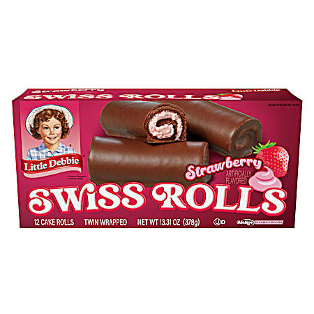 13.31 oz Strawberry Swiss Rolls