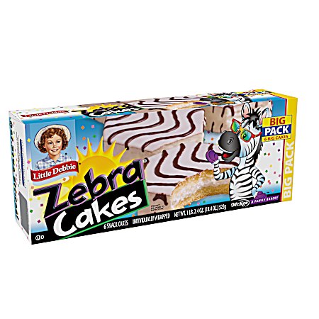 18.4 oz Zebra Cakes Big Pack - 6 Pk