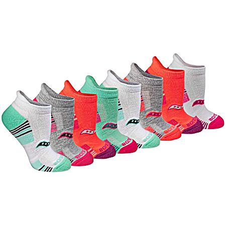 Women's Bright Low Cut Socks - Assorted 8 Pk