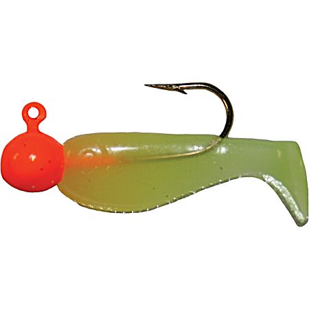 Whip'r Shad - Orange/Chartreuse