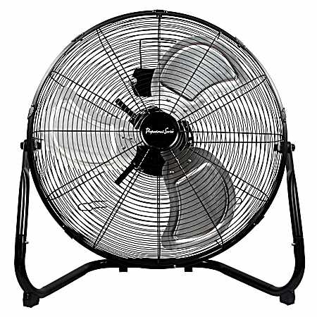 20 in Black High Velocity 3-Speed Adjustable Tilting Floor Fan