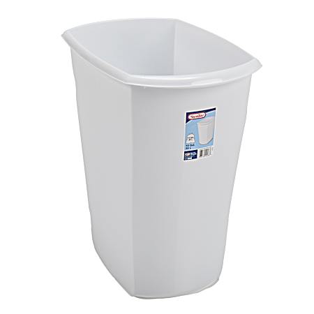 10 gal White Wastebasket