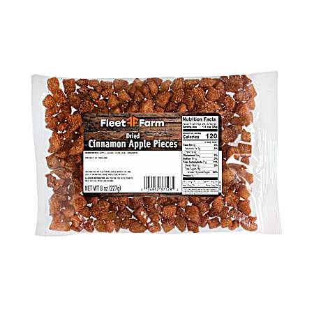 8 oz Dried Cinnamon Apple Pieces