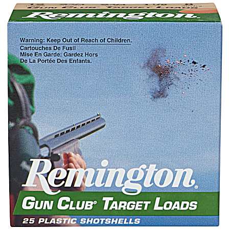 12 Gauge Gun Club Target Load 2-3/4'' 8 Shot Shotshells - 25 Rounds