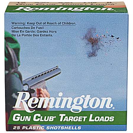 20 Gauge Gun Club Target Load 2-3/4'' 8 Shot Shotshells - 25 Rounds