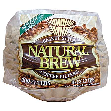 Brown Basket-Style Coffee Filters - 200 Ct.
