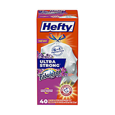 13 Gal. Ultra-Strong Fabuloso Trash Bags - 40 ct