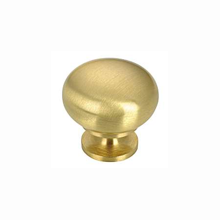 1-1/4 in Satin Brass Traditional Brass Knob