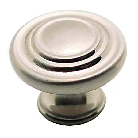 1-11/32 in Brushed Nickel Traditional Metal Knob
