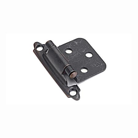 2.76 in Brushed Oil-Rubbed Bronze Semi-Concealed Self-Closing Hinge - 2 Pk