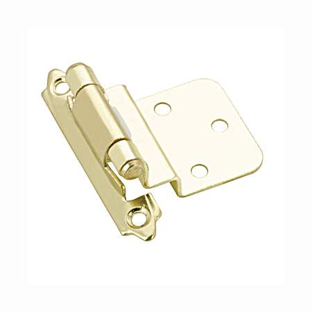 2-3/4 in Brass Semi-Concealed Self-Closing Hinge - 2 Pk