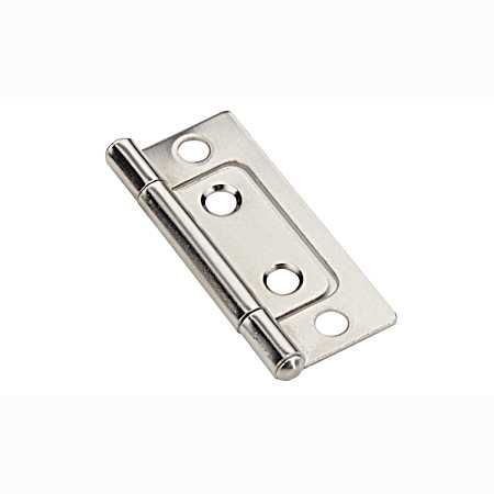 2 in Satin Nickel Classic Metal Bifold Hinge - 2 Pk