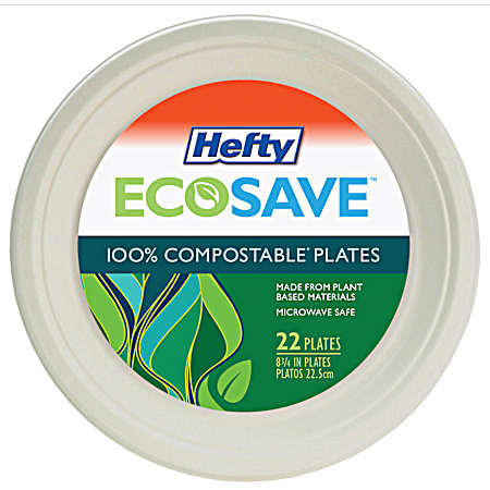 Paper Dinner Plates - 22 ct