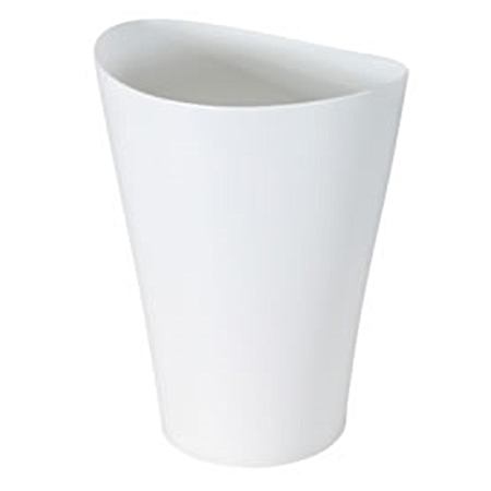 9 qt Clear Spaworks Oval Wastebasket