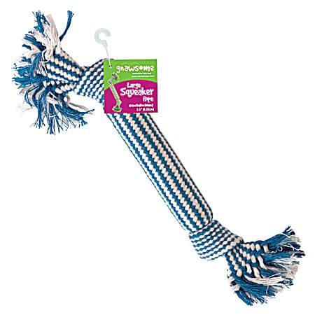 Large Rope w/ Squeaker Inside Dog Toy - Assorted