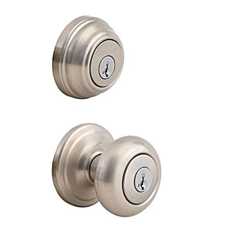 Juno Entry Knob & Deadbolt - Satin Nickel