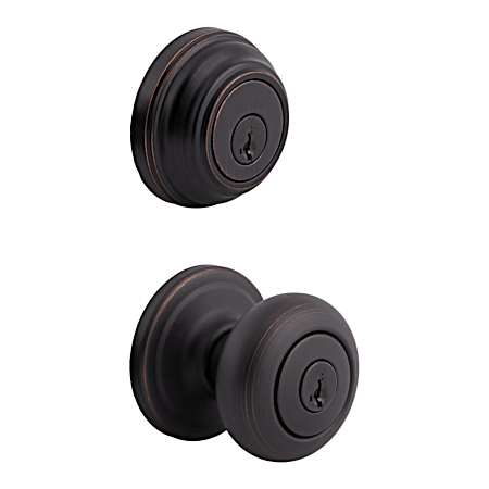 Juno Entry Knob & Deadbolt - Venetian Bronze