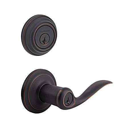 Tustin Entry Lever & Deadbolt - Venetian Bronze
