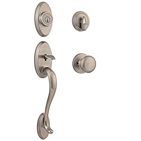 Shelburne Handleset with Juno Knob - Satin Nickel