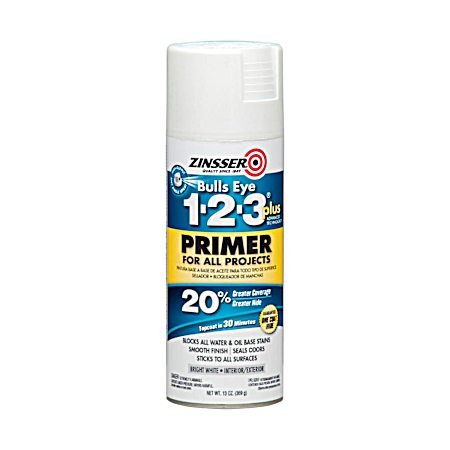 Bulls Eye 1-2-3 Plus Bright White Primer Spray