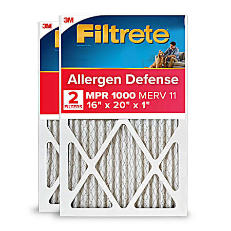 16 in x 20 in x 1 in Micro Allergen Defense Air Filter - 2 Pk