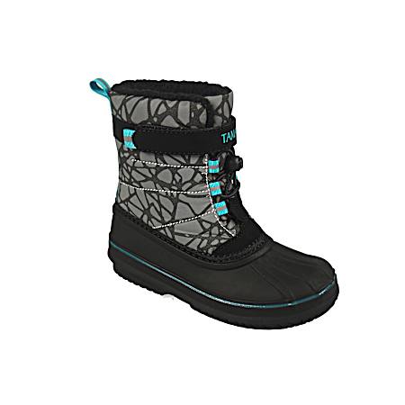 Kids' Grey Print Arctic Chill Snow Boots