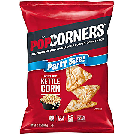 12 oz Party Size Kettle Corn Popped Corn Snack