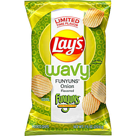 7.5 oz Wavy Funyuns Onion Flavored Potato Chips